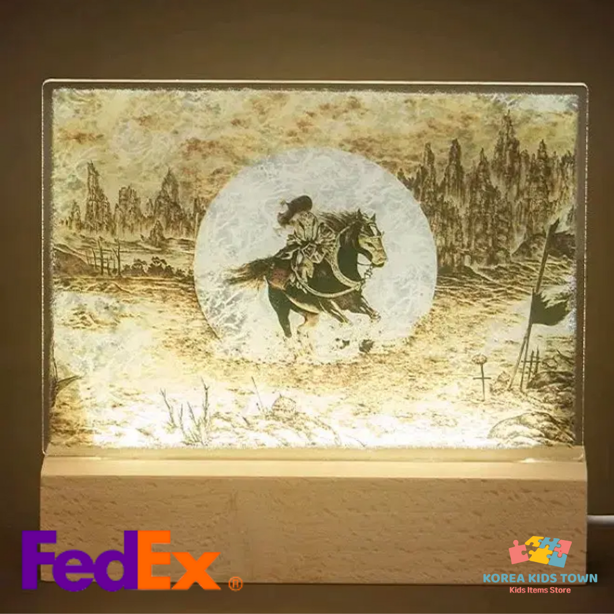 CookieRun Silent Salt Cookie Acrylic Mood Light Art Collab Limited Edition