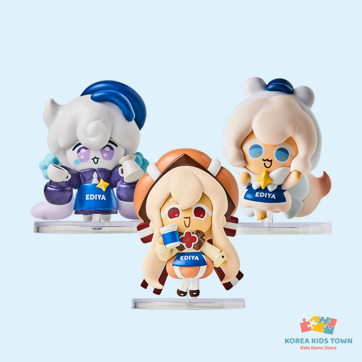 CookieRun Kingdom Cafe Part-Timer Mini Figure Caramel Choux, Milky Way