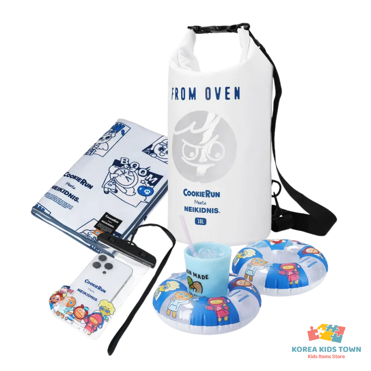 CookieRun Summer Adventure SET Dry Bag, Beach Towel, Waterproof Case, Tube Case