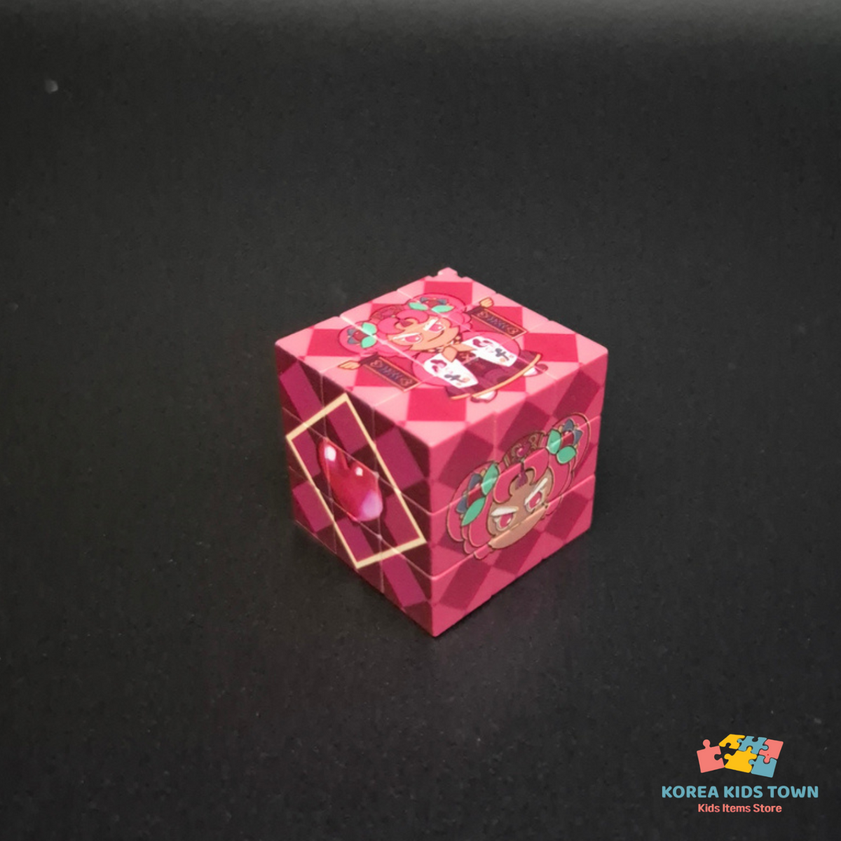 CookieRun Kingdom Art Collab Beast & Ancient Cookies rubiks cube KEYRING