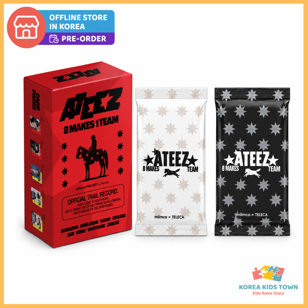 [Pre-Order] ATEEZ MIIMCA x TELECA Official Cards & Merch Fan Set — Ver.1 / Ver.2