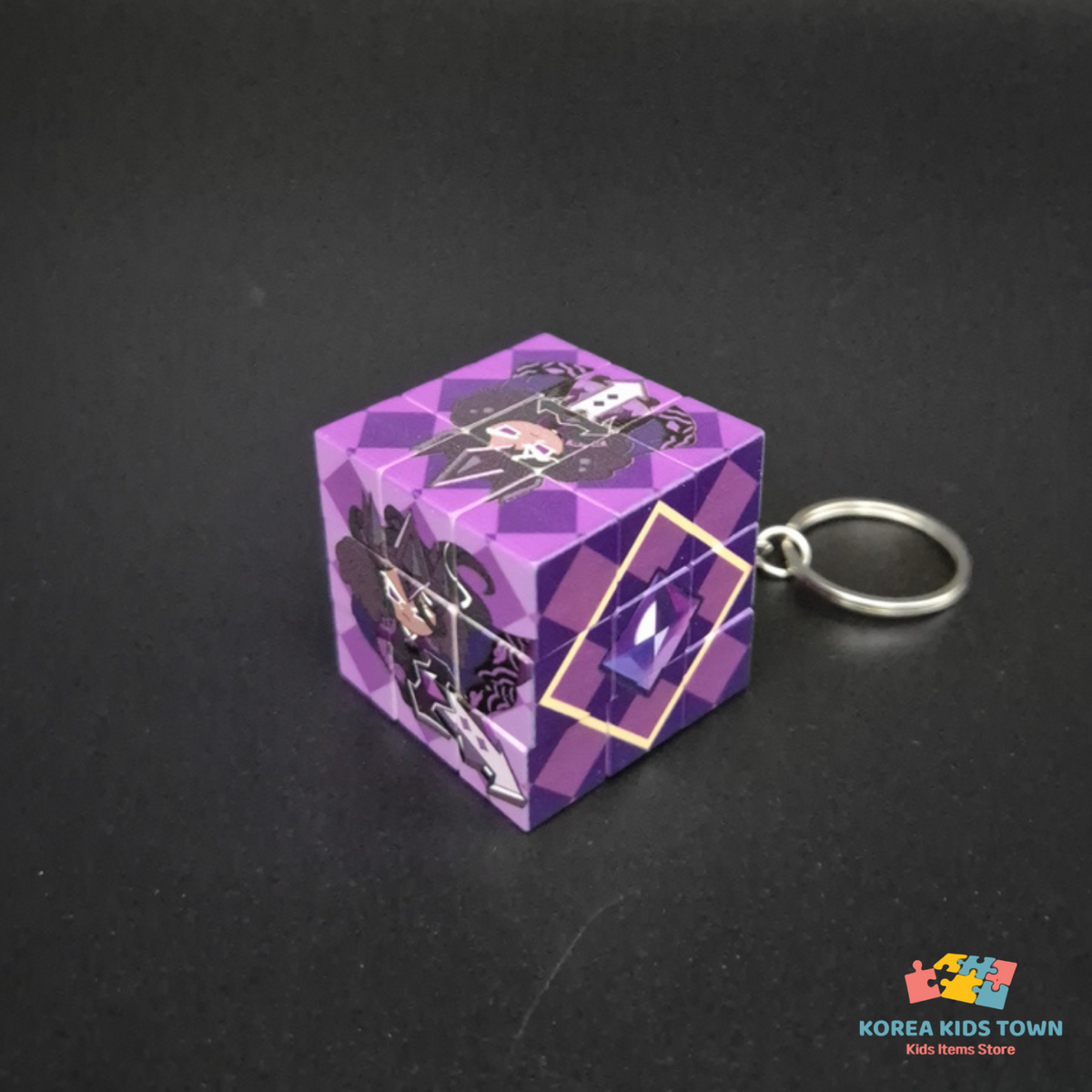 CookieRun Kingdom Art Collab Beast & Ancient Cookies rubiks cube KEYRING