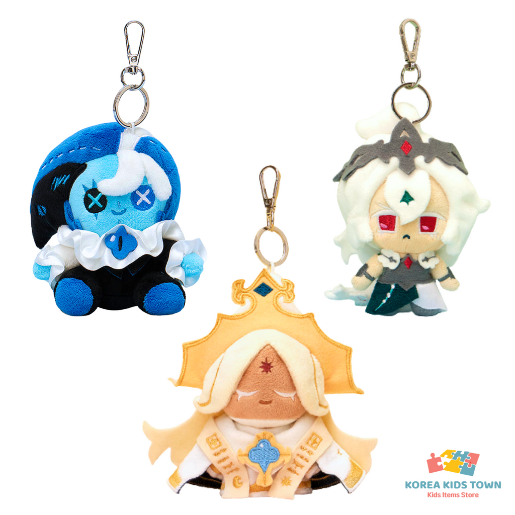 CookieRun Kingdom Mini Plush Keyring Korea (Shadow Milk, Pure Vanilla)
