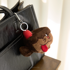 CookieRun kingdom Choco Cake Wild dog plush doll keyring