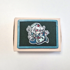 CookieRun Cookie Handmade Leather Embroidered Card Wallet Shadow Milk