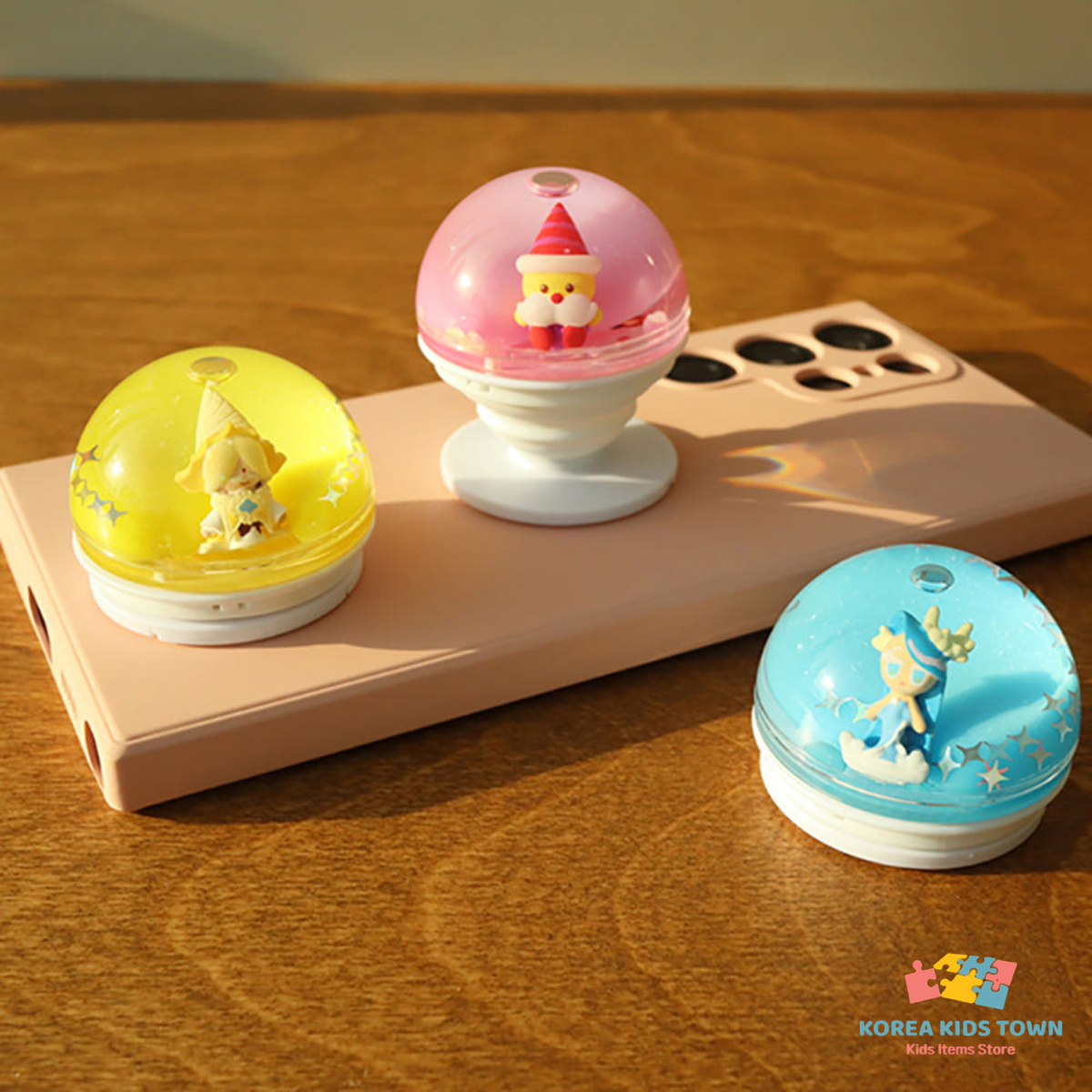 CookieRun Water Ball Smart Tok Phone Grip Griptok Stand Pure Vanilla Sea Fairy