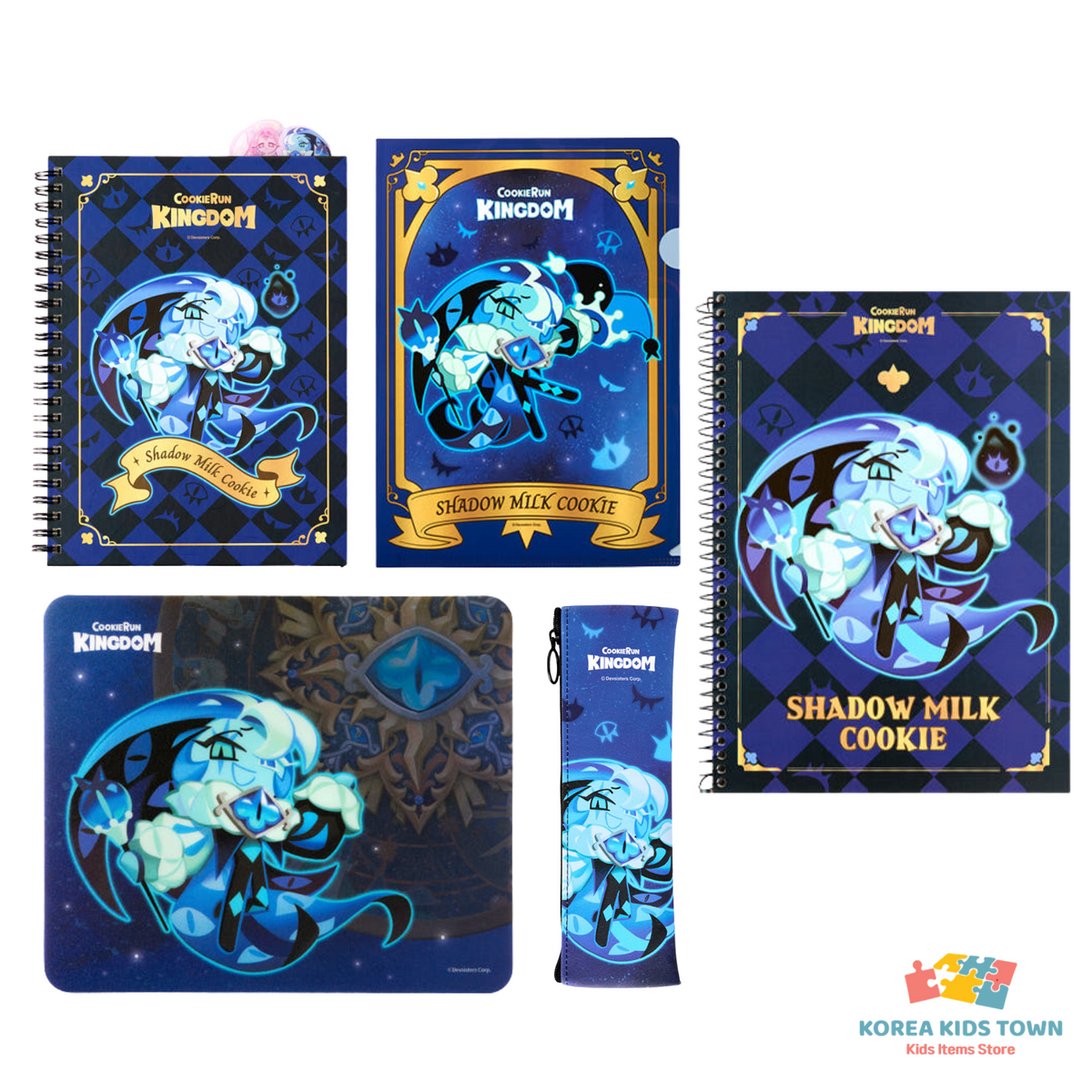 CookieRun Kingdom Brand New Goods (Shadow Milk, Notes/ mouse pad)