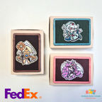 CookieRun Cookie Handmade Leather Embroidered Card Wallet Shadow Milk