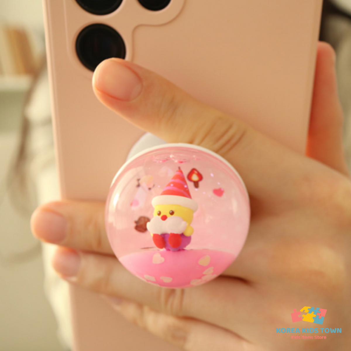 CookieRun Water Ball Smart Tok Phone Grip Griptok Stand Pure Vanilla Sea Fairy
