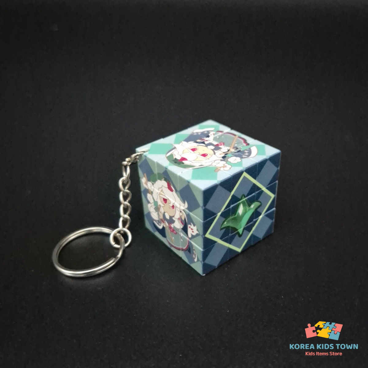 CookieRun Kingdom Art Collab Beast & Ancient Cookies rubiks cube KEYRING
