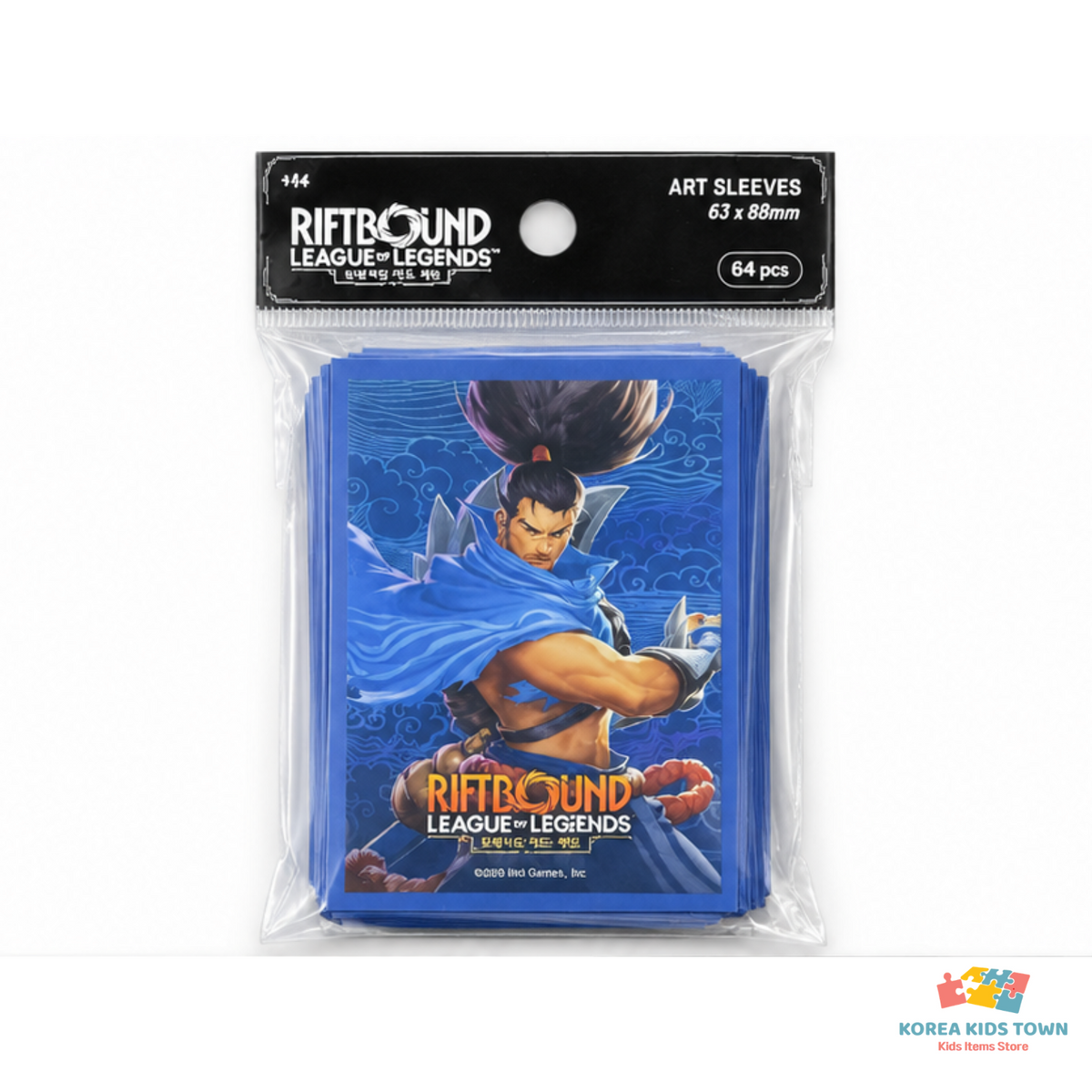 Riftbound Official Card Sleeves — Ahri / Yasuo / Jinx (64 pcs)
