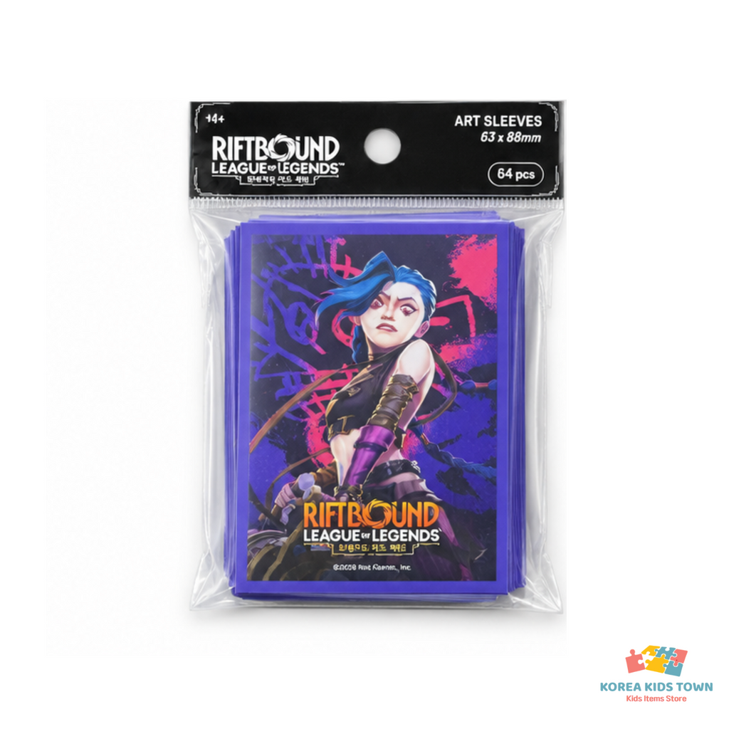 Riftbound Official Card Sleeves — Ahri / Yasuo / Jinx (64 pcs)