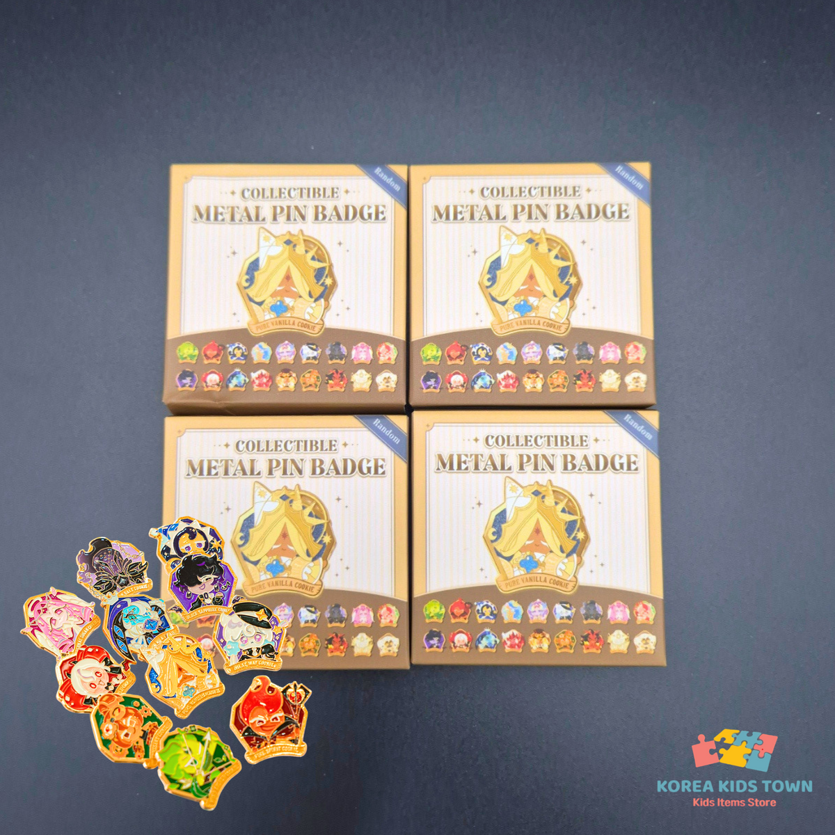 CookieRun Kingdom Collectible Metal Pin Badge Blind Box Factory Sealed
