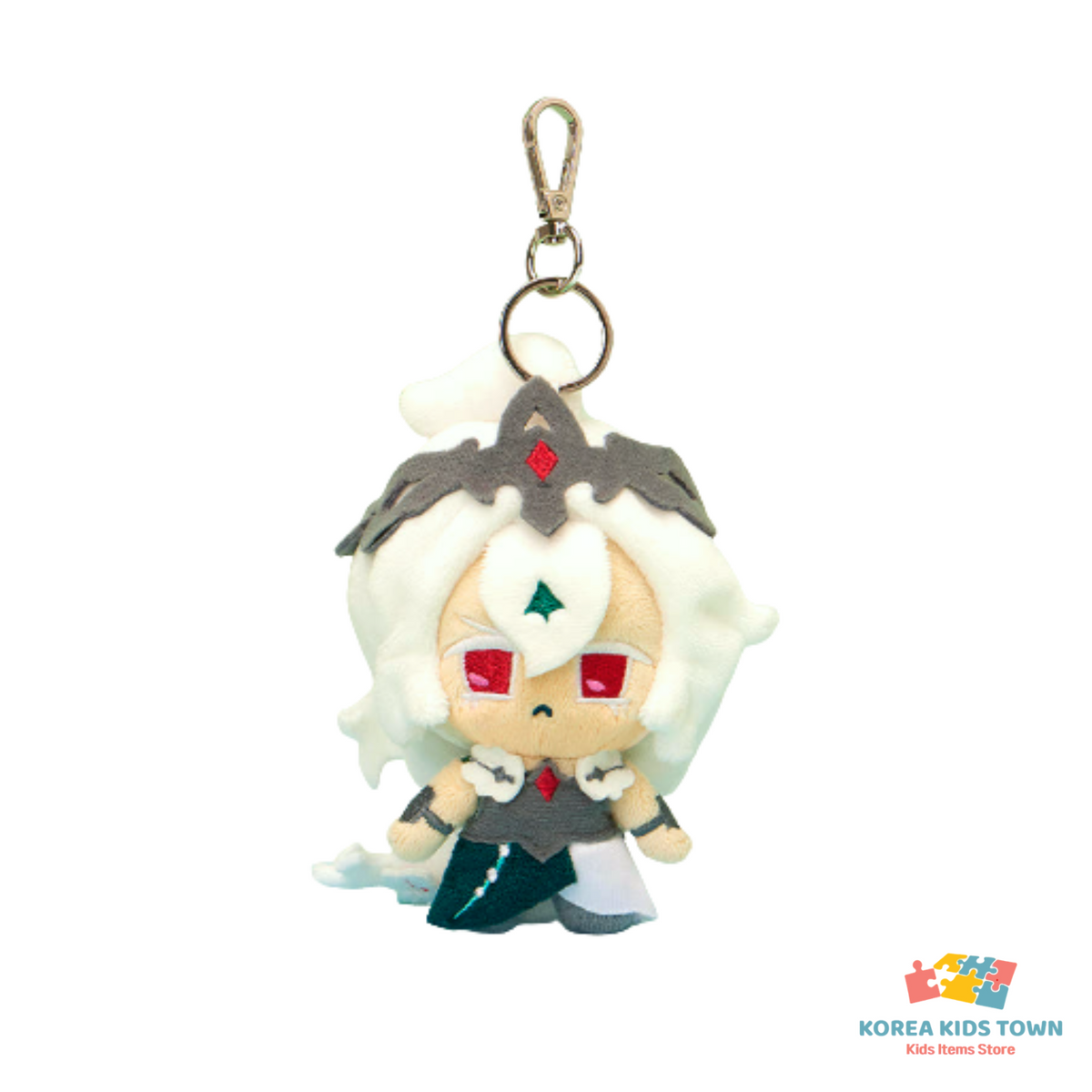 CookieRun Kingdom Mini Plush Keyring Korea (Shadow Milk, Pure Vanilla)