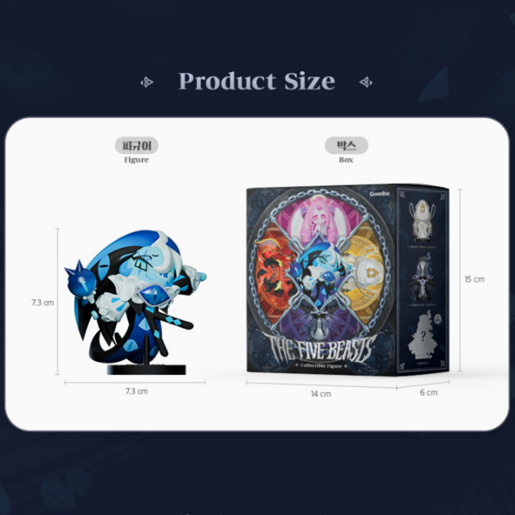 CookieRun Kingdom Figure The Five Beasts + Photo Card