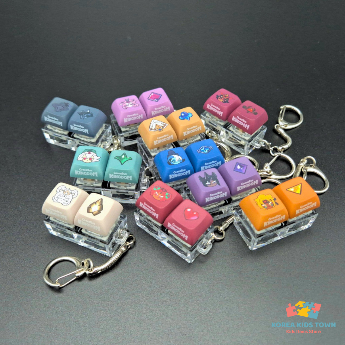 CookieRun Kingdom Art Collab Keycap Keychain Keyring ANCIENT, BEAST