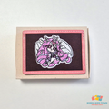 CookieRun Cookie Handmade Leather Embroidered Card Wallet Shadow Milk
