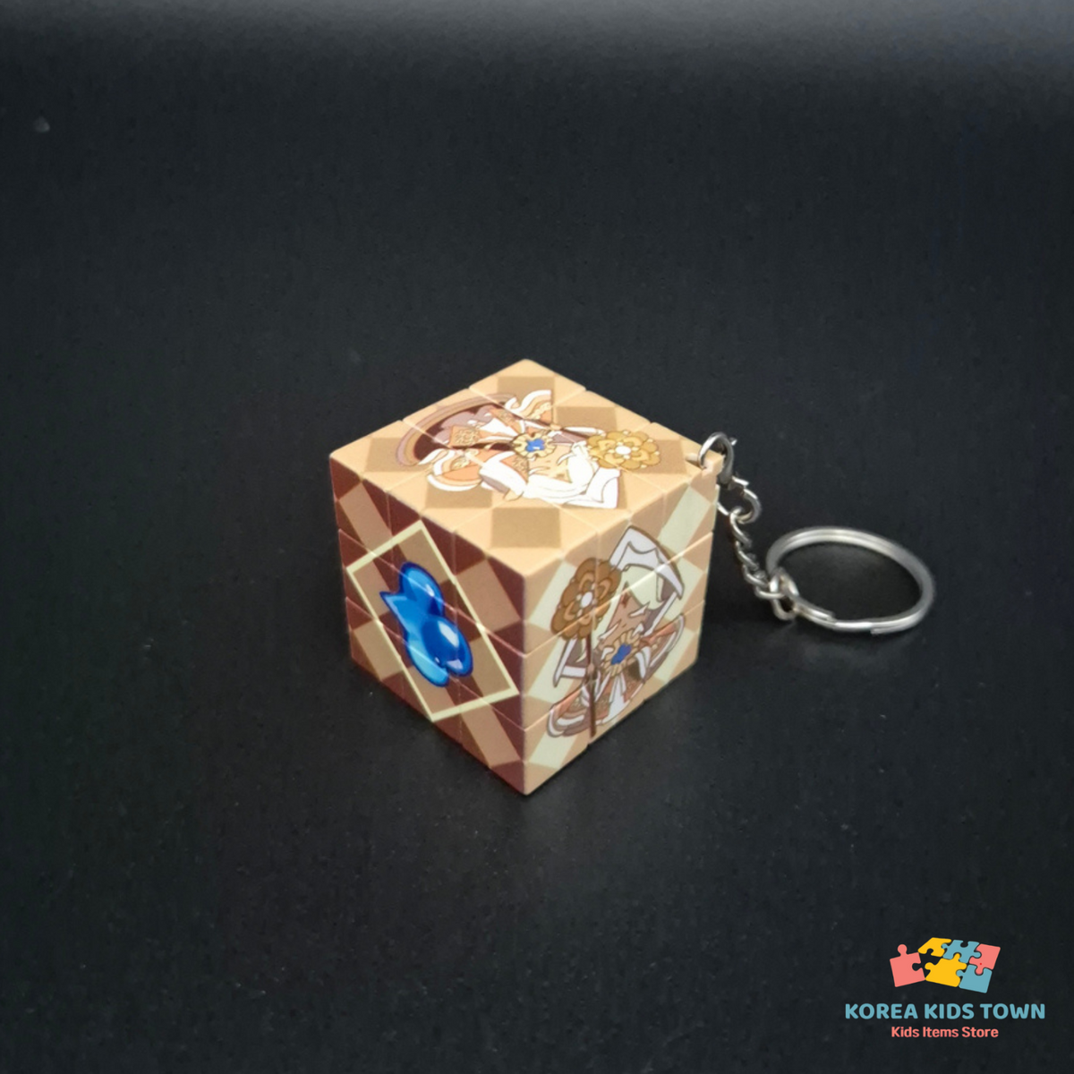 CookieRun Kingdom Art Collab Beast & Ancient Cookies rubiks cube KEYRING