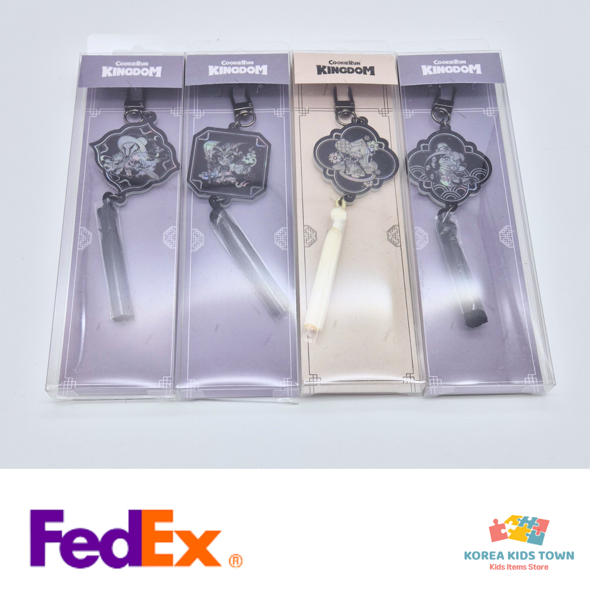 CookieRun Kingdom Mother of Pearl Keyring A type Bag Charm Korea Art
