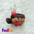 CookieRun kingdom Choco Cake Wild dog plush doll keyring