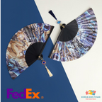 CookieRun Kingdom Hand Fan KOREA (BEAST COOKIE, Shadow Milk)