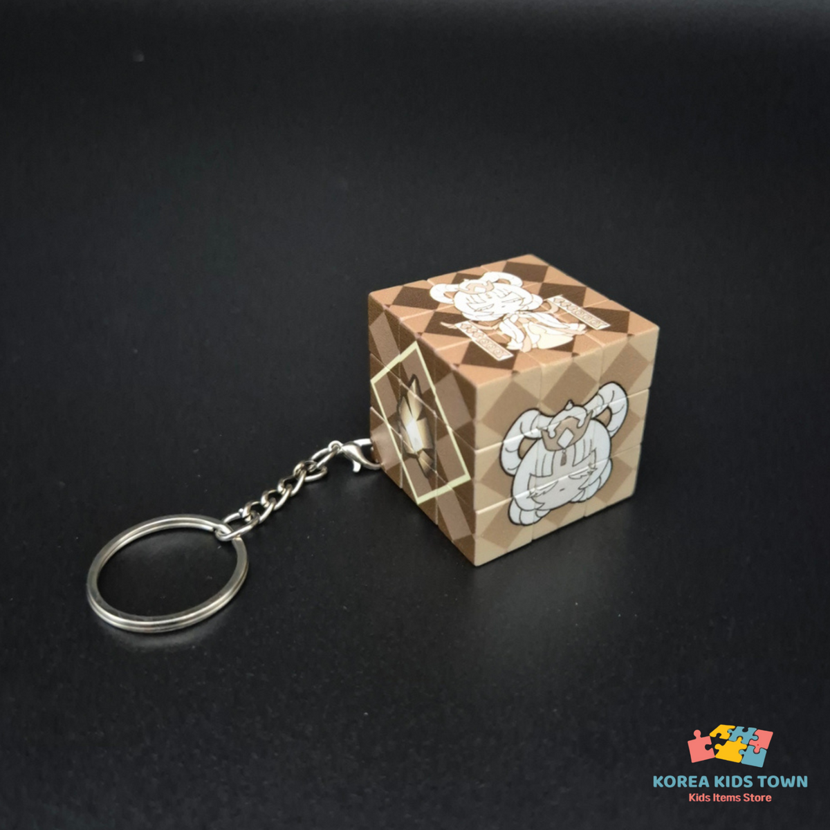 CookieRun Kingdom Art Collab Beast & Ancient Cookies rubiks cube KEYRING