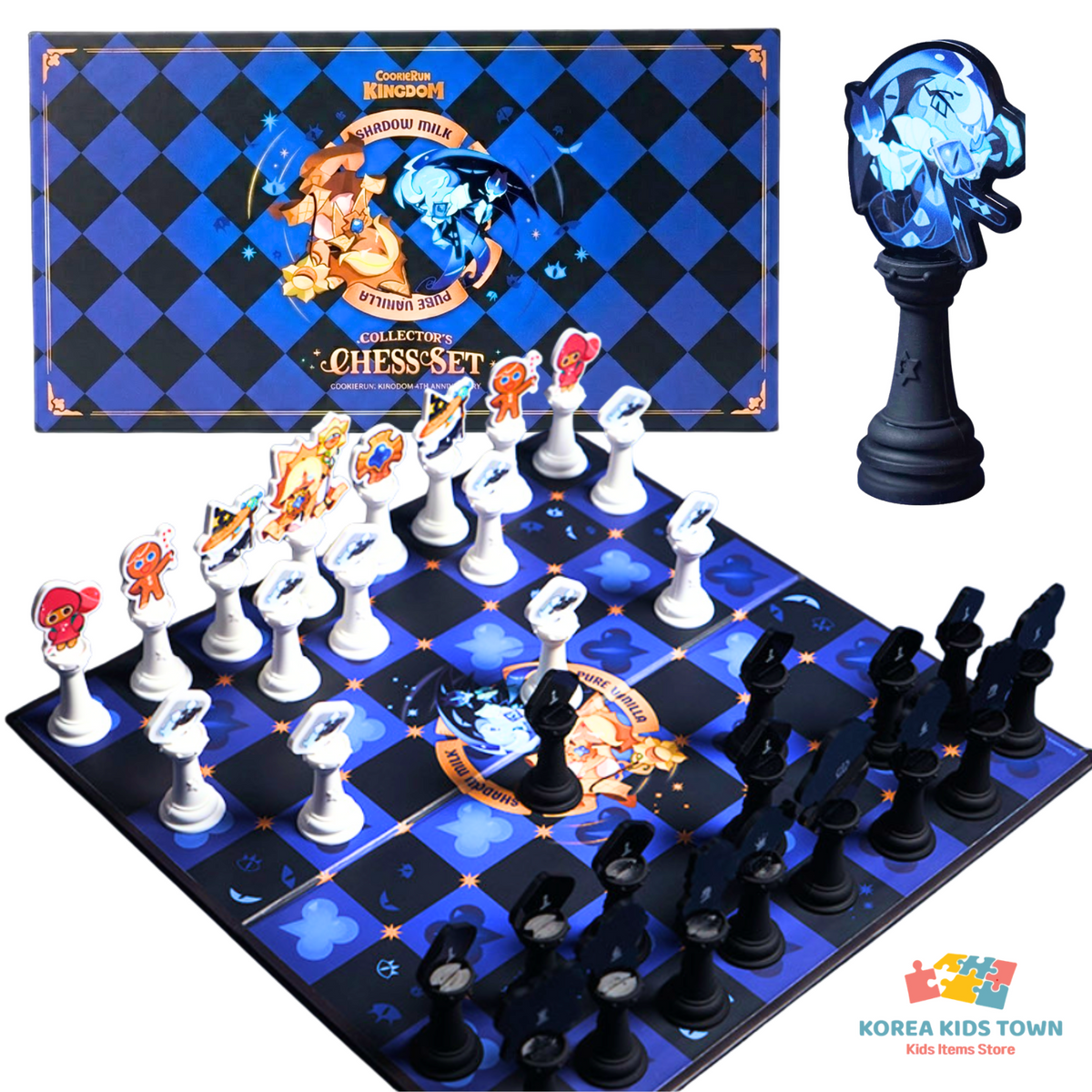 CookieRun Kingdom 4th Anniversary "Carnival of Lies" Shadow Milk Chess Set