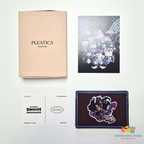 CookieRun Cookie Handmade Leather Embroidered Card Wallet Shadow Milk