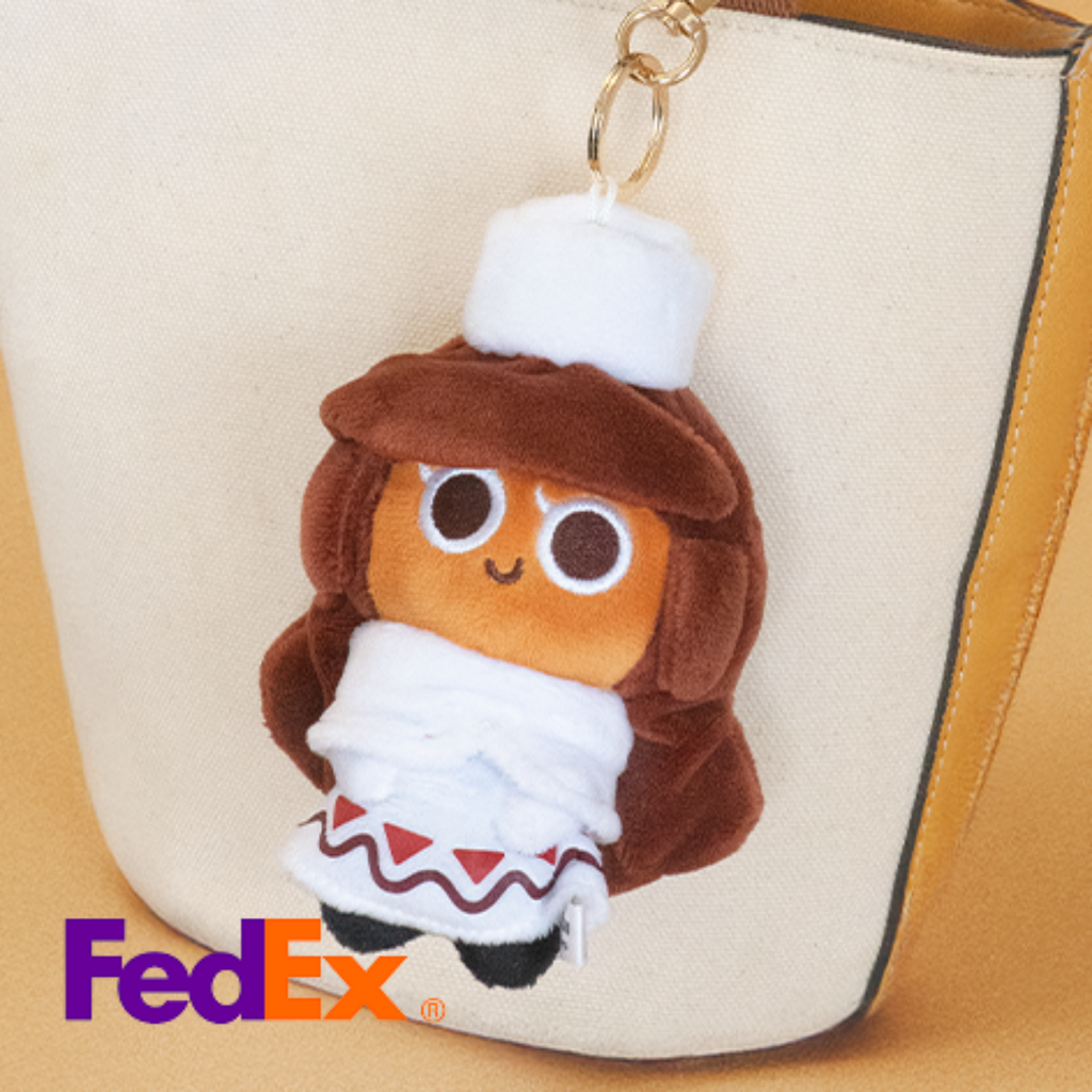 CookieRun Kingdom Cocoa Cookie Plush Keyring / Keychain