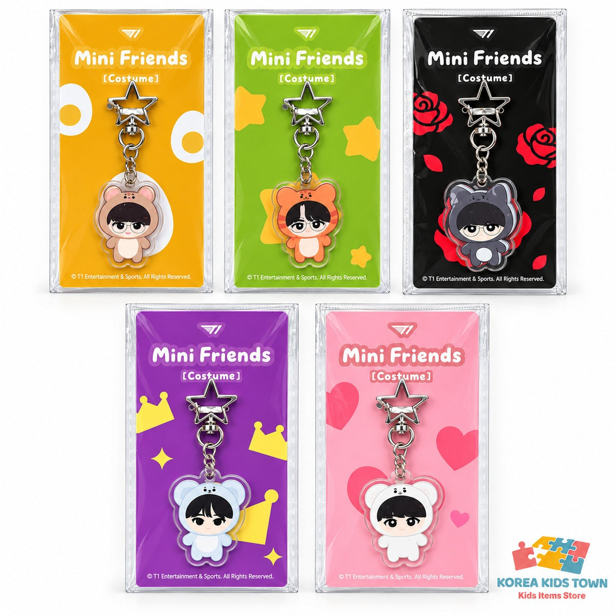 T1 Mini Friends Costume Acrylic Keyring