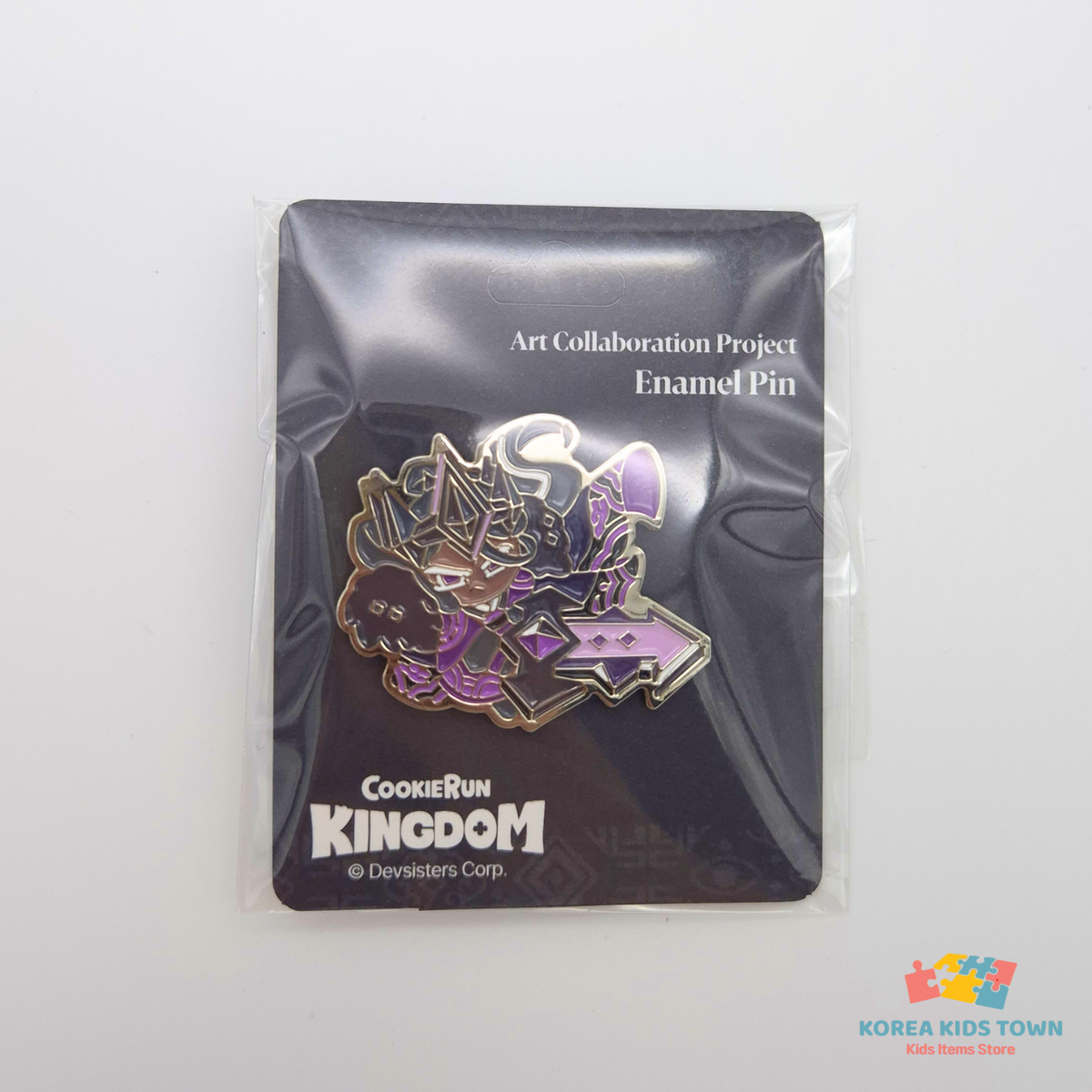 CookieRun Kingdom Pin Badge Brooch Korea (BEAST COOKIE, Shadow Milk)