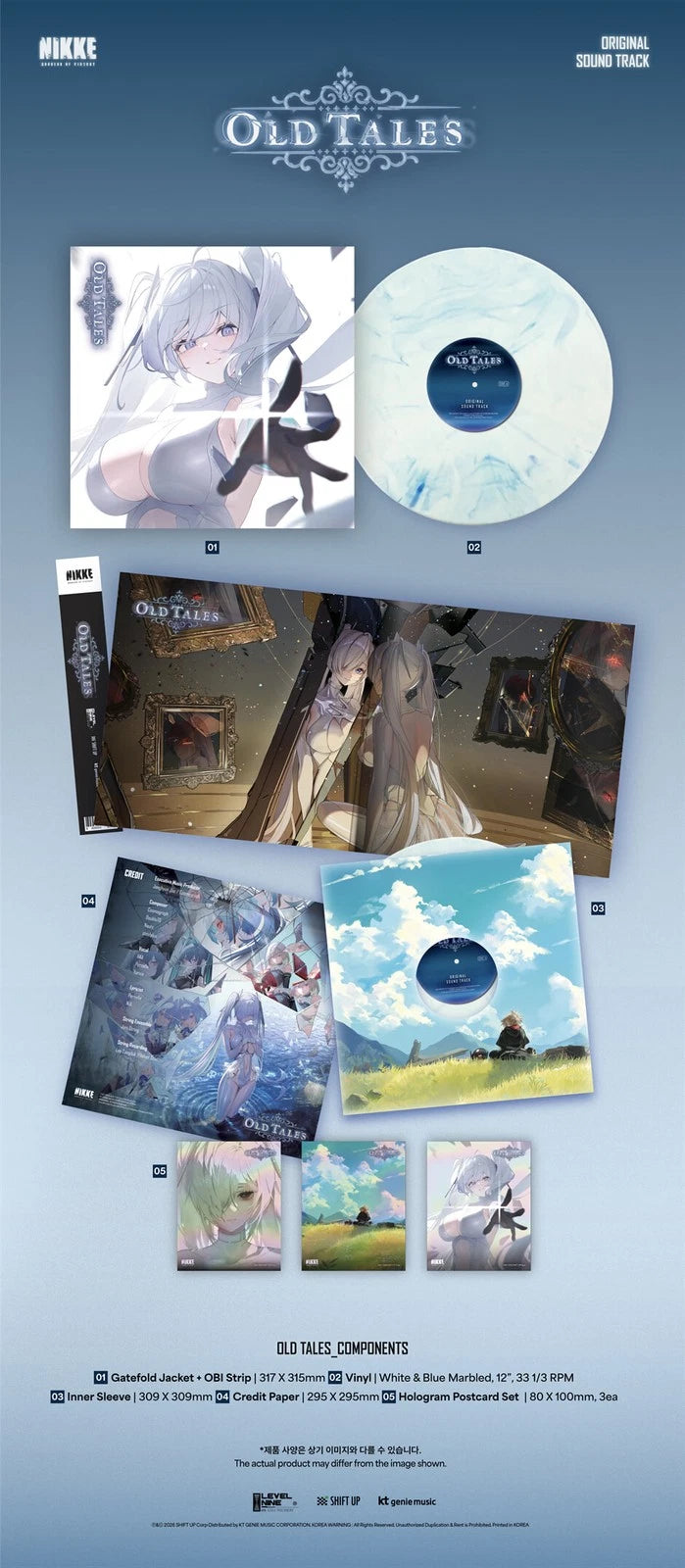 NIKKE OST LEVEL NINE Marbled Vinyl — Over Zone / Old Tales — image 6