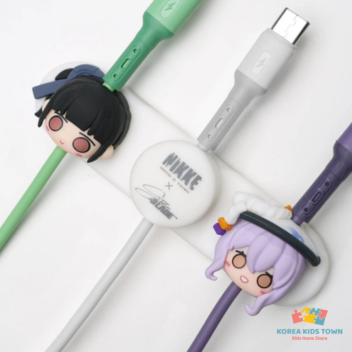 NIKKE × Stellar Blade Eve & Scarlet Cable Holder — image 1